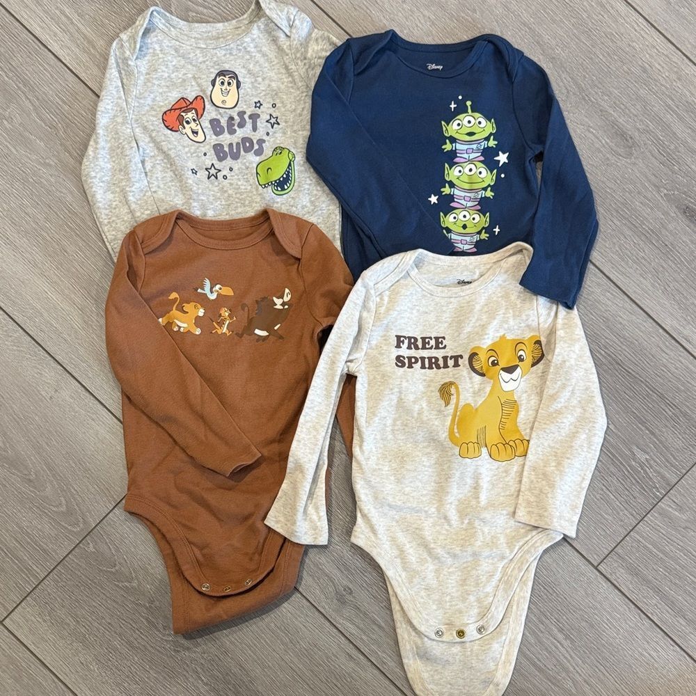 Jumping Beans Toy Story Lion King onesies 18M